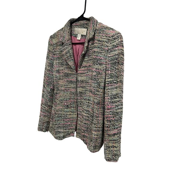 Doncaster Women's Blazer Jacket Size M Multicolor Silk Rayon Blend - Picture 3 of 8